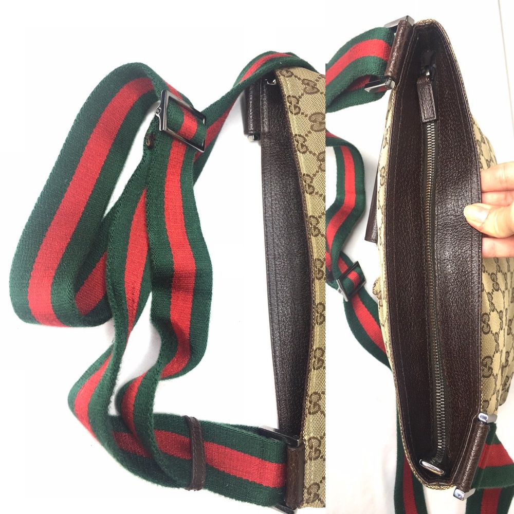 Authentic Gucci brown monogram messenger bag - Picture 15 of 16